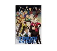 Yuri on Ice - Póster de anime en lienzo, arte de pared, moderno, familiar, dormitorio, música, película de dibujos animados, 50 x 75 cm, estilo sin marco