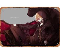 Yuri Plisetsky Yuri!!! On Ice - Póster de anime para decoración de pared del hogar, letrero de metal retro, 20,3 x 30,5 cm