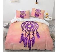 YURKO Fundas Nordicas para Cama De 180 Funda Nórdica 240X260 Sin Planchar Poliéster Algodón Juegos De Fundas para Edredón Atrapasueños con 2 Fundas De Almohada 40X75Cm