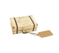 Yurosiay 10 minimaletas de regalo vintage de papel kraft para invitados con etiquetas y cuerda de lino, caja de caramelos, caja pequeña para bodas para cumpleaños
