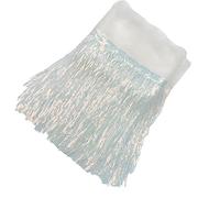 Yurosiay 10 yardas × 20 cm lentejuelas borlas corte lentejuelas flecos flecos flecos lentejuelas flecos falda para disfraz costura manualidades blanco