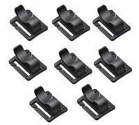 Yurosiay 5 piezas de clip para manguera de agua portátil, abrazadera de manguera táctica, abrazaderas de tubo ajustables, soporte para manguera de agua, clip para mochila Molle manguera de