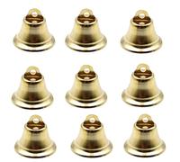 Yurosiay 50 Unidades de Campanas Doradas Campanas de Metal Pequeñas Campanas de Navidad Mini Colgantes Campanas Decoración para Manualidades Campanas de Viento Arbol de Navidad 16 x 10 mm