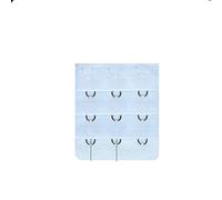Yurosiay 8 Unidades de Sujetador para Mujer Extensión de Sujetador de 3 Ganchos Multicolor Ancho Extensión de Sujetador Suave Cómodo 3 Filas para Mujeres y Niñas, 4.5 x 5 cm Azul