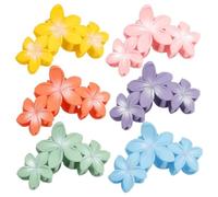 Yurosiay Horquillas para el cabello hawaiano Rainbow Hawai Clips para el cabello con pinzas florales, exfoliantes y mate, antideslizante, agarre fuerte, 43 estilos, clips de playa hawaianos para