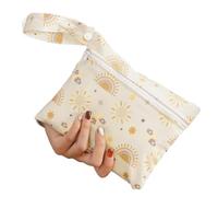 Yurosiay Wetbag Bolsa de Pañales Pequeña Bolsa de Pañales Bebé Reutilizable Lindo Patrón Viaje Portátil Pañal Bolsas de Viaje con Bolsillo Impermeable Lavable Bebé Organizador Bolsa #10