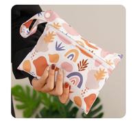 Yurosiay Wetbag Bolsa de Pañales Pequeña Bolsa de Pañales Bebé Reutilizable Lindo Patrón Viaje Portátil Pañal Bolsas de Viaje con Bolsillo Impermeable Lavable Bebé Organizador Bolsa #19