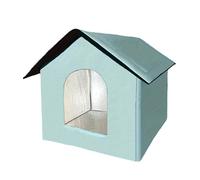 Yurosuis Cama De Gatos,Casa De Mascotas Cálida Y Resistente Al Agua | Cueva para Gatos Resistente Al Invierno para Exterior,para Calmar Sueño De Cachorros Viaje Invierno Hogar Exterior Interior