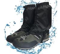 Yurosuis Polainas Para Botas De Senderismo | Protector Negro Antipolvo Para Botas - Cubierta Para Piernas De Escalada,Para Esquí Senderismo Montañismo Invernal Escalada Trail Running Caminata Deportes