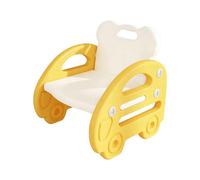 Yurosuis Silla para niños - Asiento bonito portátil estable | Silla infantil en forma de coche con respaldo, para comedor, estudio, dormitorio, aula, escuela, guardería, guardería