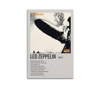 YURQWHRB Led Zeppelin de Led Zeppelin - Póster decorativo para pared, lienzo estético, estilo vintage, pintura decorativa para habitaciones, 30 x 45 cm, estilo sin marco