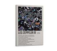YURQWHRB Led Zeppelin III de Led Zeppelin - Póster decorativo para pared, lienzo estético, cubierta estética, pintura decorativa para habitaciones, 30 x 45 cm, estilo marco
