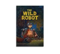 YURQWHRB Póster de The Wild Robot para pared, lienzo estético, vintage, pintura decorativa para habitaciones, 60 x 90 cm, estilo sin marco