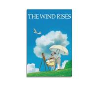 YURQWHRB Póster decorativo de The Wind Rises para pared, lienzo estético, vintage, pintura decorativa para habitaciones, 30 x 45 cm, estilo sin marco
