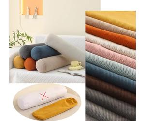 YURRO Funda Cilíndrica Decorativa de Felpa Suave para Sofá, Dormitorio, Sala de Estar - Almohada de Cuerpo Completo, Apoyo Cervical (Azul Claro, 15