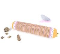 YURRO Funda de almohada redonda de trigo sarraceno, funda de almohada colorida de caramelos, funda de almohada transpirable con soporte cervical para el cuello, protector de almohada (naranja, S)