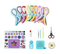 YURROAD 18pcs Quilling Kit Para Principiante Con 3mm Quilling Papel 900 Tiras 36 Colores Y Herramientas Quilling Con Bolígrafo Quilling Plantillas Quilling Tablero Para Filigrana Manualidades