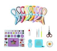 YURROAD Kit de papel de filigrana para principiantes, juego completo de iniciación con 900 tiras de 3 mm (36 colores), herramientas de filigrana aptas para principiantes para hacer arte en papel