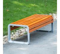 yurstcggh Banco de Jardín,Banco de Exterior Resistente a la Intemperie,para Balcón,Parque o Terraza - Sin Respaldo,3 Plazas - Pequeño Mueble de Exterior 150cm Amarillo