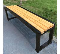 yurstcggh Bancos para Exterior,Banco de jardim sem encosto,sin Respaldo, Resistente a la Intemperie, De Madera,Apto para Jardín, Porche, Parque, Balcón, Exterior Madera 120×40×45cm