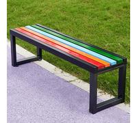yurstcggh Bancos para Exterior,Banco de jardim sem encosto,sin Respaldo, Resistente a la Intemperie, De Madera,Apto para Jardín, Porche, Parque, Balcón, Exterior Color 120×40×45cm