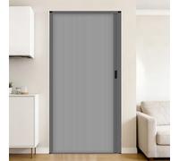 yurstcggh Puerta Plegable Acordeón Interiores,Puerta Corredera 120/100/80/70cm ancho,con Manija,Sin Perforaciones,Diseño Plegable Que Ahorra Espacio,para Armario De Cocina En Ático 95×190cm Gris