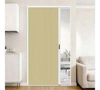 yurstcggh Puerta Plegable Acordeón Interiores,Puerta Corredera 120/100/80/70cm ancho,con Manija,Sin Perforaciones,Diseño Plegable Que Ahorra Espacio,para Armario De Cocina En Ático 90×200cm Amarillo