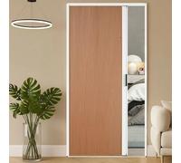 yurstcggh Puerta Plegable Acordeón Interiores,Puerta Corredera 120/100/80/70cm ancho,con Manija,Sin Perforaciones,Diseño Plegable Que Ahorra Espacio,para Armario De Cocina En Ático 75×180cm Marrón