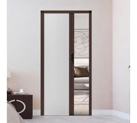yurstcggh Puertas Plegables Interiores,60 65 70 75 80 85 90 CM Ancho,Puerta Plegable Blanca Sin Perforaciones,para Divisor De Ambientes,Cocina Y Baño Sin Taladros 160×200cm Blanco
