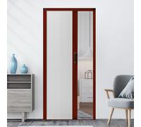 yurstcggh Puertas Plegables Interiores,60 65 70 75 80 85 90 CM Ancho,Puerta Plegable Blanca Sin Perforaciones,para Divisor De Ambientes,Cocina Y Baño Sin Taladros 80×190cm Blanco