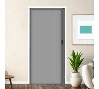 yurstcggh Puertas Plegables Interiores,60 65 70 75 80 85 90 CM Ancho,Puerta Plegable Sin Perforaciones Con Marco Y Tirador,Tamaño Personalizado,para Puerta de Cocina o Dormitorio 105×200cm Gris
