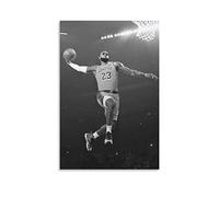 YURUOXIMAO Senza Cornice LeBron James-75 Canvas Wall Art Soggiorno Poster Camera da letto Decor Pittura 30 * 50cm