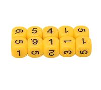 Yusat 20 Cubos de Dados Digitales Poliédricos de 6 Caras, Juego de Dados de 6 Caras, de Plástico con Esquinas Redondeadas para Juegos de Mesa y Oportunidades Educativas Numéricas (#2)
