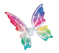 Yusat Alas con Luz LED, Alas Eléctricas Revoloteando con Música, Correas Ajustables para Niños, Disfraz de Hada de 4 a 12 Años (de Princesa Hada)