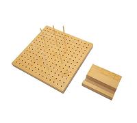 Yusat Bloqueo de ganchillo de madera, reutilizables, exquisitos, 3 mm de diámetro del agujero tetragono, esteras de bloqueo para el hogar (S)