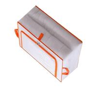 Yusat Bolsa de almacenamiento para ropa, gran capacidad, transparente e impermeable, recipiente rectangular de almacenamiento para mantas, edredones (XL 60 x 50 x 30 cm)