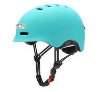 Yusat Casco de Bicicleta con Luz LED, Casco de Ciclismo Recargable por USB con Faro y Luz Trasera para Bicicleta de Equilibrio (M)