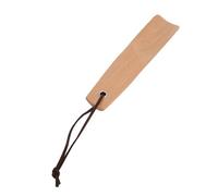 Yusat Cuerno de Madera de Haya para Zapatos, Ayudante de Zapatos de Madera, Elevador de Portátil de 16cm con Diseño Pulido para Viajes y Uso Diario