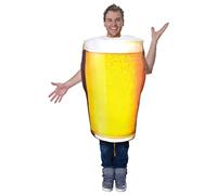 Yusat Disfraz de cerveza para hombre adulto, una taza de cerveza, Halloween, cosplay, divertido disfraz de borracho, mono divertido, talla única (A)