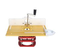 Yusat Elevador de Enrutador con Placa Superior, Base de Elevación de Enrutador, Recorte de Ranurado de Madera, Tablero de Mesa Biselado (Dorado)