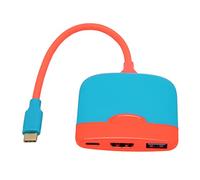 Yusat Estación de acoplamiento portátil para TV 4K USB 3.0 PD carga rápida 3 en 1 HD adaptador de interfaz multimedia Hub Dock para Switch