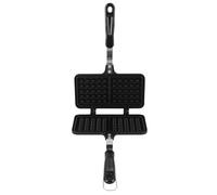 Yusat Gaffle en la estufa, estufa de gofres, estufa de gofres, doble cabeza de aluminio antiadherente, calefacción uniforme, diseño compacto con fácil limpieza para