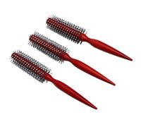 Yusat Juego de Cepillos de Pelo Redondos de Madera, 3 Tamaños, Peine Redondo para Rizar, Cepillo Redondo para Peinar, Cepillo con Ergonómico Antiestático para Todo T