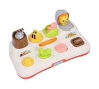 Yusat Juguete Emergente Interactivo con Forma de Animal, Juguete Educativo Temprano, Luz Musical, Causa y Efecto