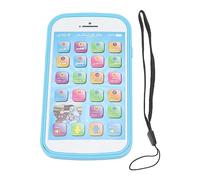 Yusat Máquina de Aprender Inglés árabe Dispositivo Educativo con Pantalla Táctil Multilingüe con Función de Lectura de Punto Audible para Niños (Azul)