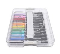 Yusat Marcadores de Pintura Acrílica de 12 Colores, No Requiere Agitación para Proyectos de Arte Rápidos con Pigmentos Vibrantes, para Pintura Rupestre, Cera