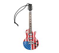 Yusat Mini Colgante de Guitarra de Madera, Colgante de Instrumentos Musicales, Exquisito y Hermoso, Modelo de Guitarra con Detalle Fino