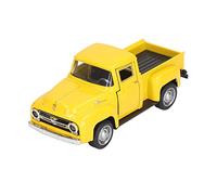 Yusat Modelo de Furgoneta 1:32, Camioneta Clásica Vintage Fundida de Aleación, Modelo Decorativo Tamion Tamion para Niños (Amarillo)