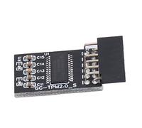 Yusat Módulo TPM 2.0 Módulo de Plataforma Confiable Placa de Cifrado de Seguridad Procesador Criptográfico Seguro Interfaz LPC SPI de 12 Pines con TPM 2.0 para