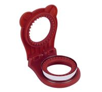 Yusat Molde para Sellar Sándwiches, Manual, Pasteles y Pan, Herramienta de Sellado Redonda para Cocina (Rojo)